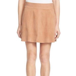 NWOT Joie Beige Graton Suede Mini Skirt Size 00 XXS